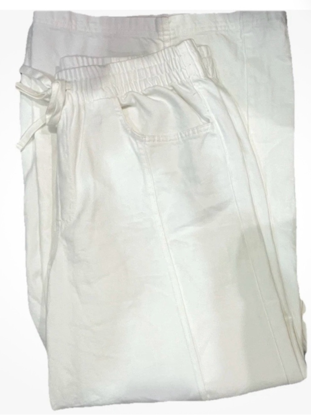 Universal Thread Wide-Leg Drawstring Pants in White - Picture 8 of 10